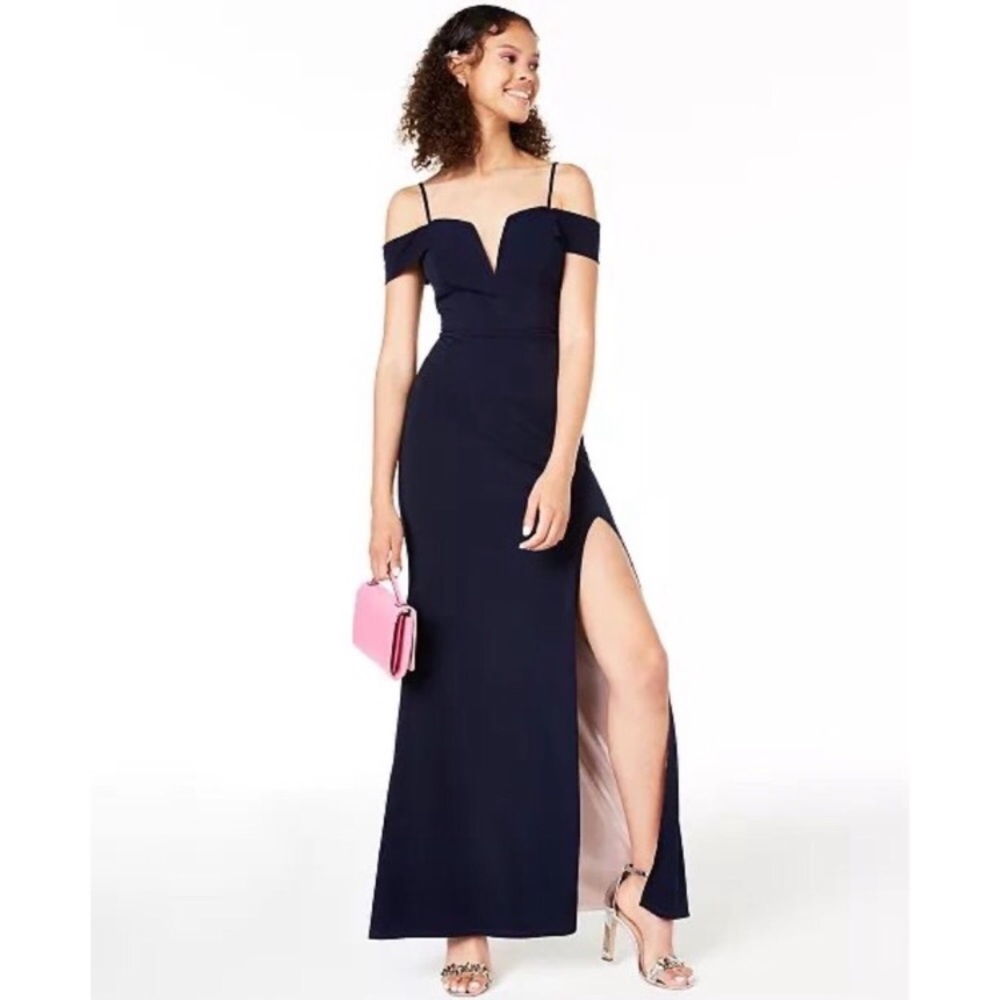 Macy’s Studio City Juniors Off The Shoulder Gown